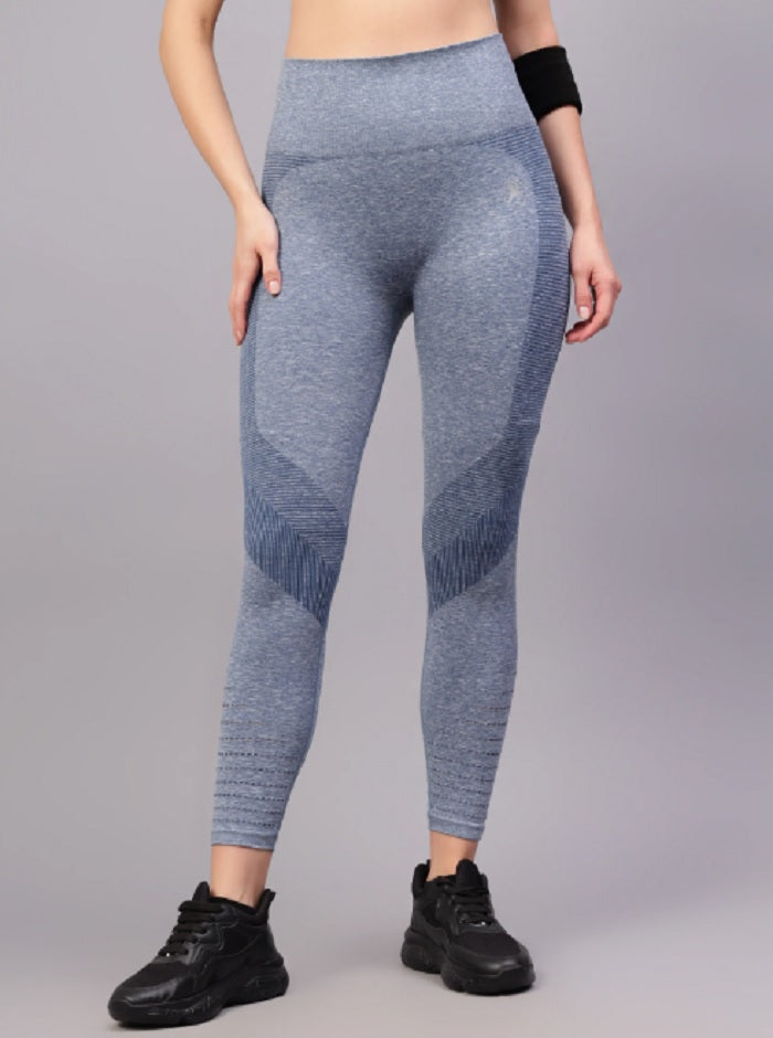 Shiv Naresh Navy Women's Power Stretch Leggings