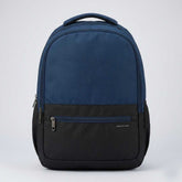 Premium Multi-Pocket School & Travel Backpack – Durable Navy & Black Laptop Bag with Ergonomic Padded Straps Navy
