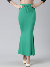 Rayon Stretch Saree Shapewear Petticoat for Women | Mermaid Flare Green Green