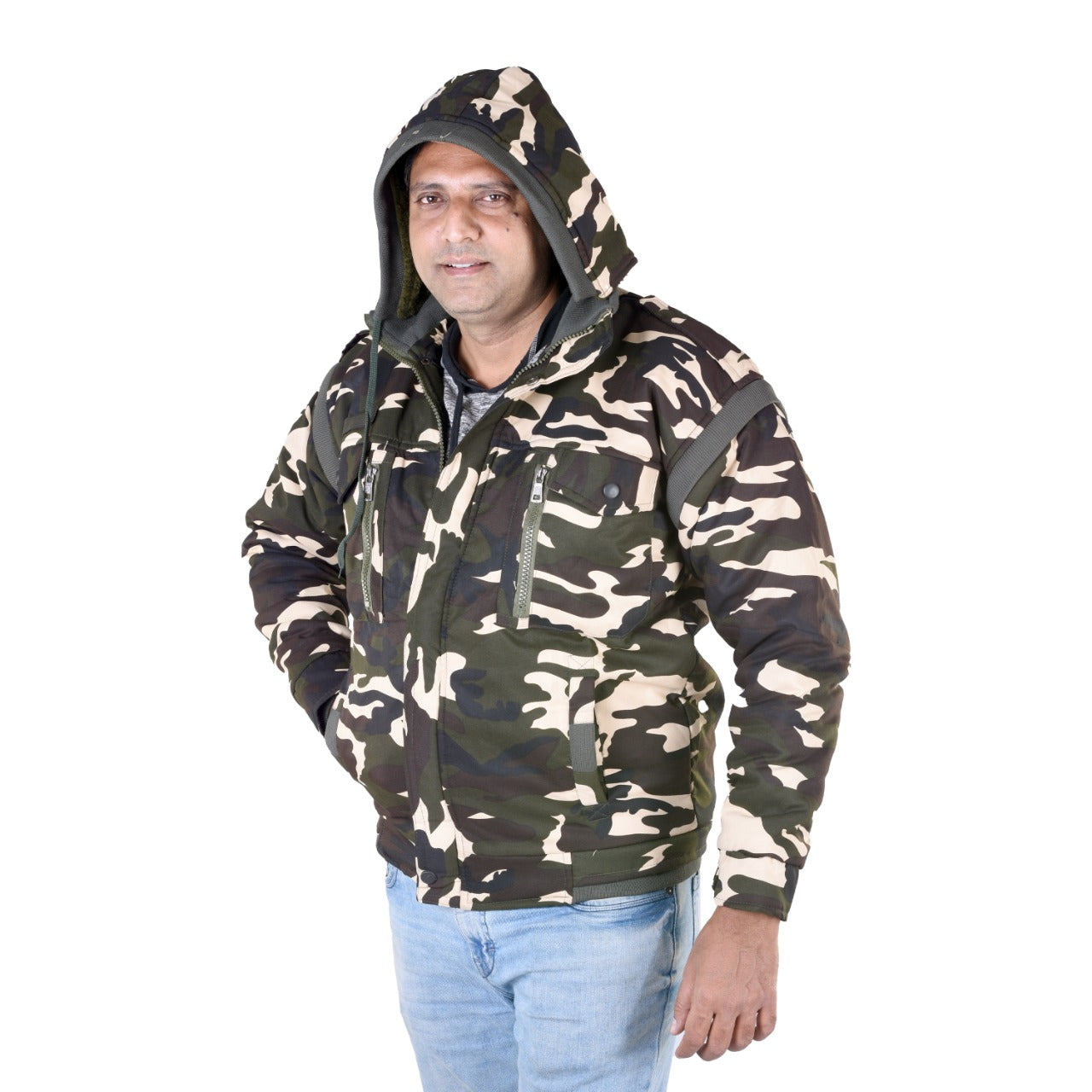 Camouflage Winter Jacket SSB Print