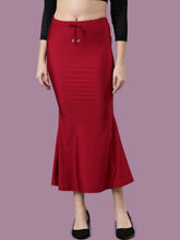 Rayon Stretch Saree Shapewear Petticoat for Women | Mermaid Flare Maroon Maroon