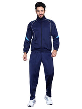 Shiv Naresh Men 445A NAVY/CYAN/WHITE T.P Racer-suit 2.0 Tracksuit XXL
