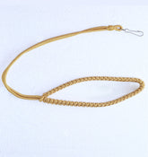 Double Golden Lanyard/ Whistle Cord- Oro