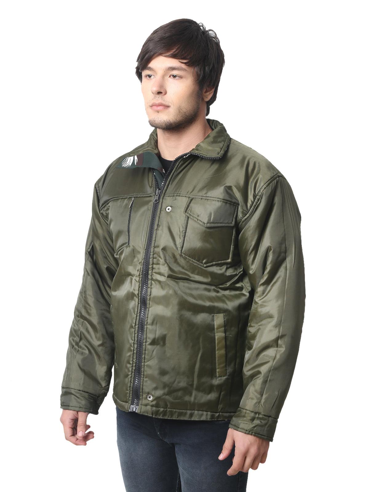 Men Camouflage Quilted Jacket CRPF