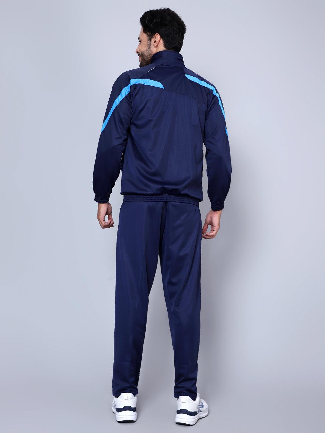Shiv Naresh Men 445A NAVY/CYAN/WHITE T.P Racer-suit 2.0 Tracksuit