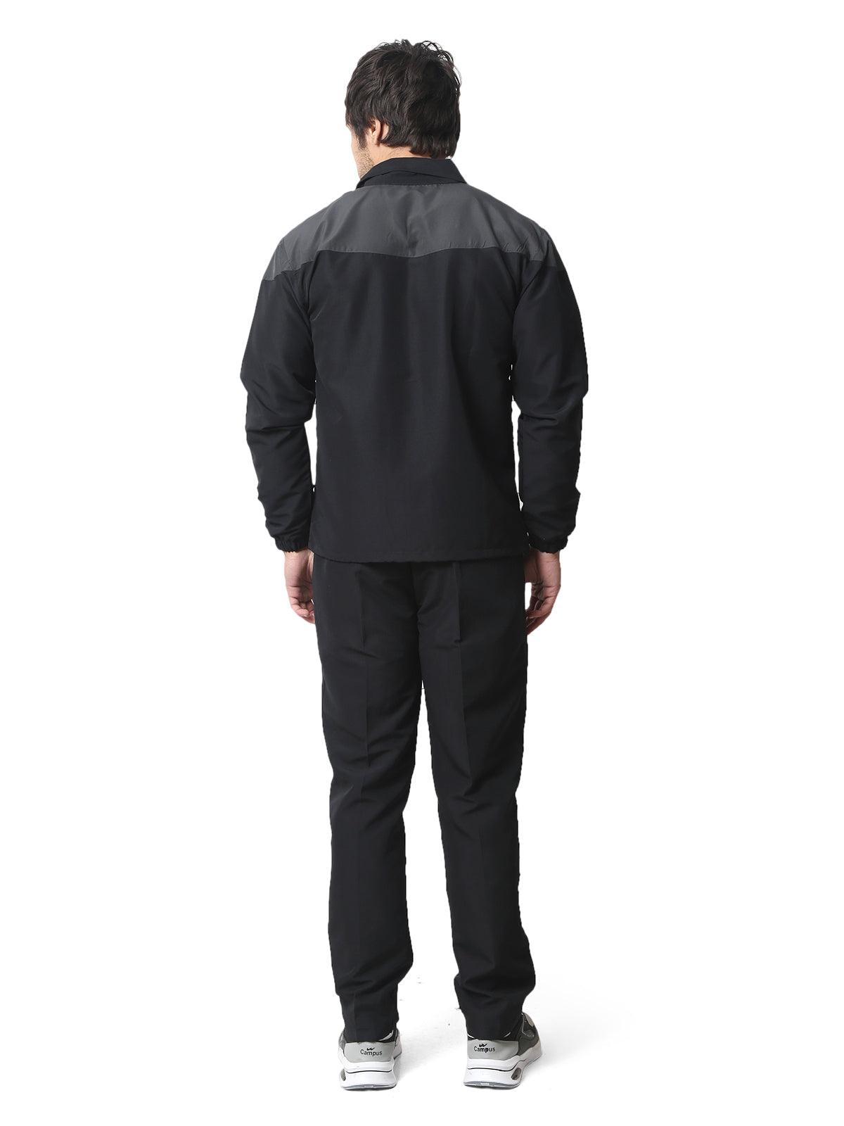 Shiv Naresh KHELO INDIA TRACKSUIT|Sublimated| T.Z WITH INER MESH Black