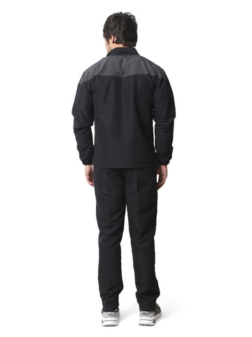 Shiv Naresh KHELO INDIA TRACKSUIT|Sublimated| T.Z WITH INER MESH Black