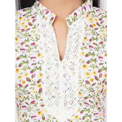 Women Multi Floral Printed Straight Kurta