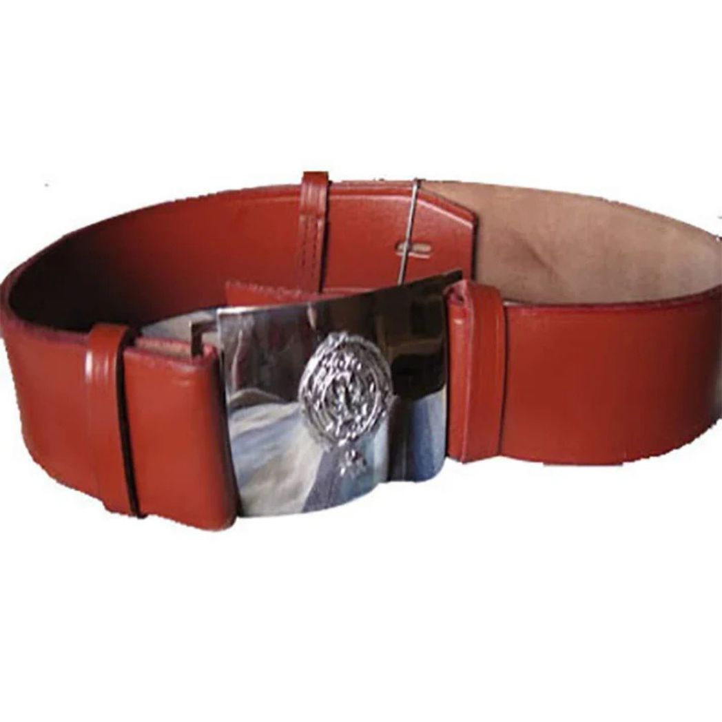 Police Inspector Leather Belt Free Size