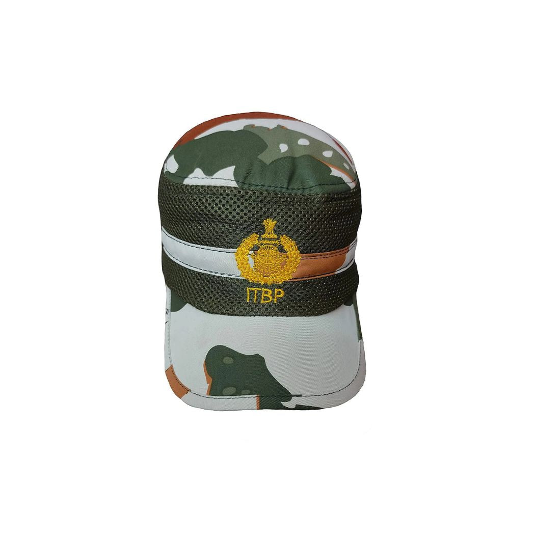 Unisex Cotton Army ITBP Cap for Men & Women, Baseball Running Sports Camouflage Indian Military Soldier NATO Net Cap.