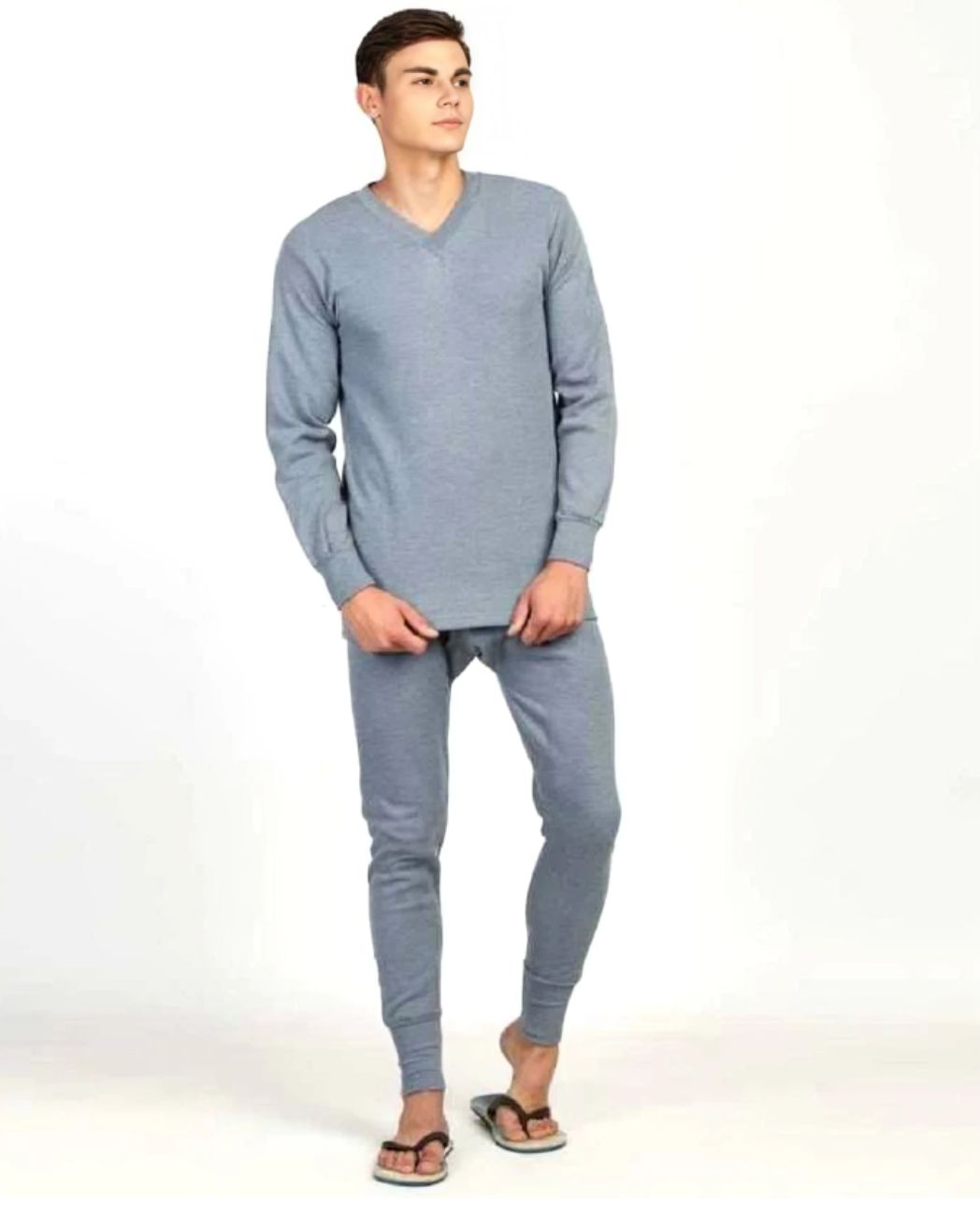 Rupa Thermocot  V-neck Men Top - Pyjama Set Therma