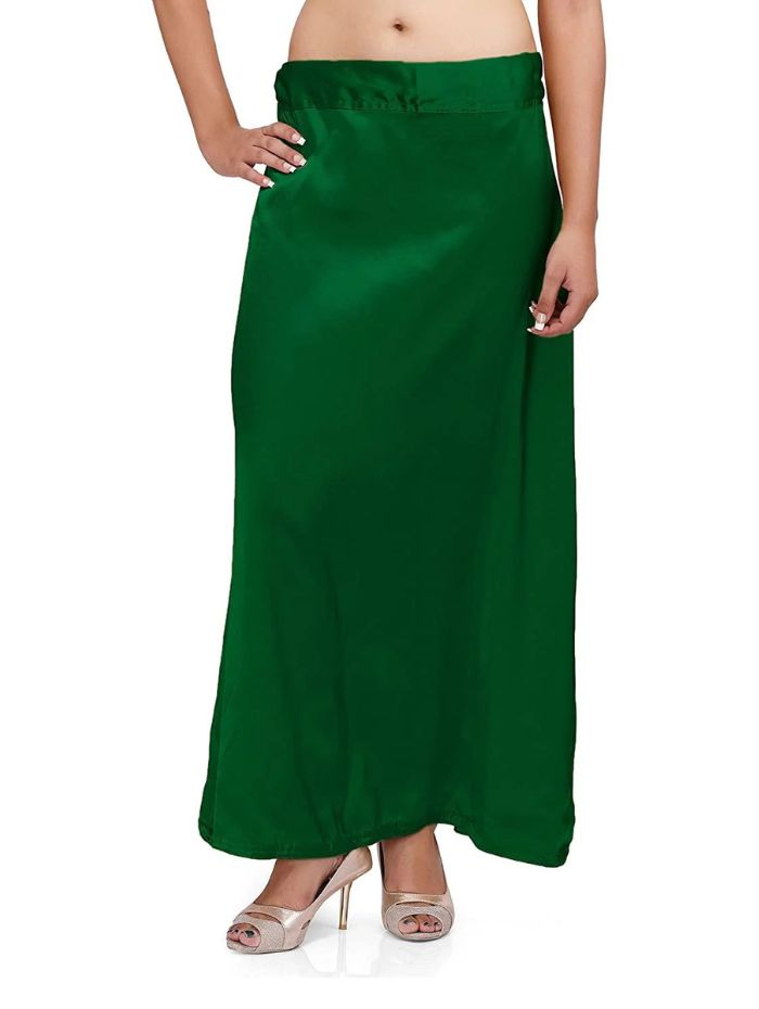 Woman's Satin Dark Green Petticoat