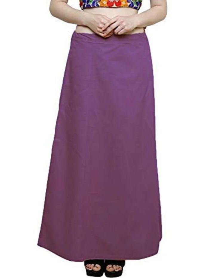 Clothing woman's Elegant Look Ethnic Wear Cotton Petticoat Pista Pack of 1