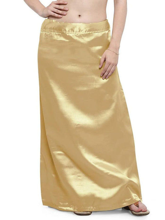 Woman's Satin Beige Petticoat