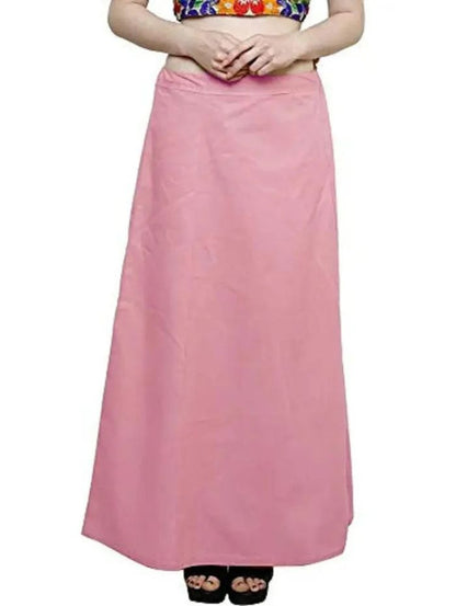 Clothing woman's Elegant Look Ethnic Wear Cotton Petticoat Pink Pack of 1