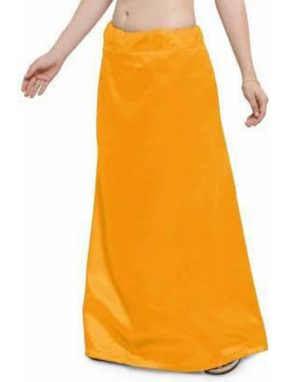 Woman's Satin Yellow Petticoat