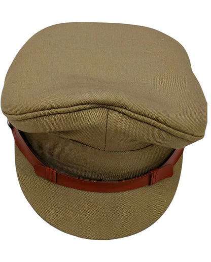 Premium Angora Khaki Winter Inspector Cap (Unisex)