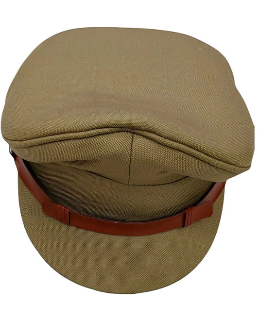Premium Angora Khaki Winter Inspector Cap (Unisex)
