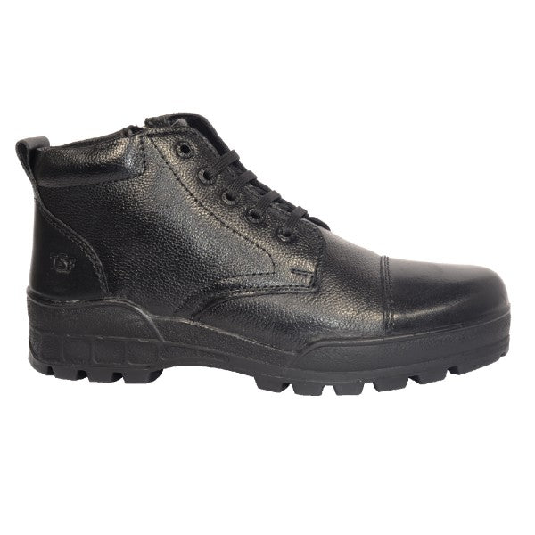 TSF Flexible & Comfort Uniform Police Boots With Zip (768-BLK)