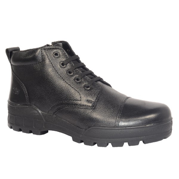 TSF Flexible & Comfort Uniform Police Boots With Zip (768-BLK)