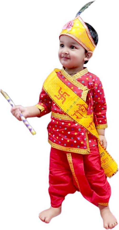 Kids Krishna costume dress