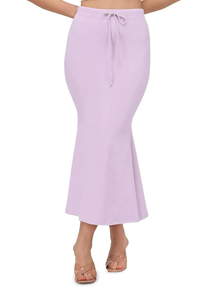 Apparels Saree Shapewear Lavender Color for Womens | Lycra Strechable Under Skirts Petticoat | Fish Cut for Everyday Comfort Wear 3XL