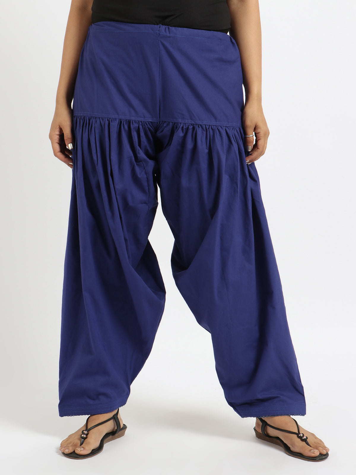 Pure Cotton Blue Patiala Salwar – Breathable & Lightweight