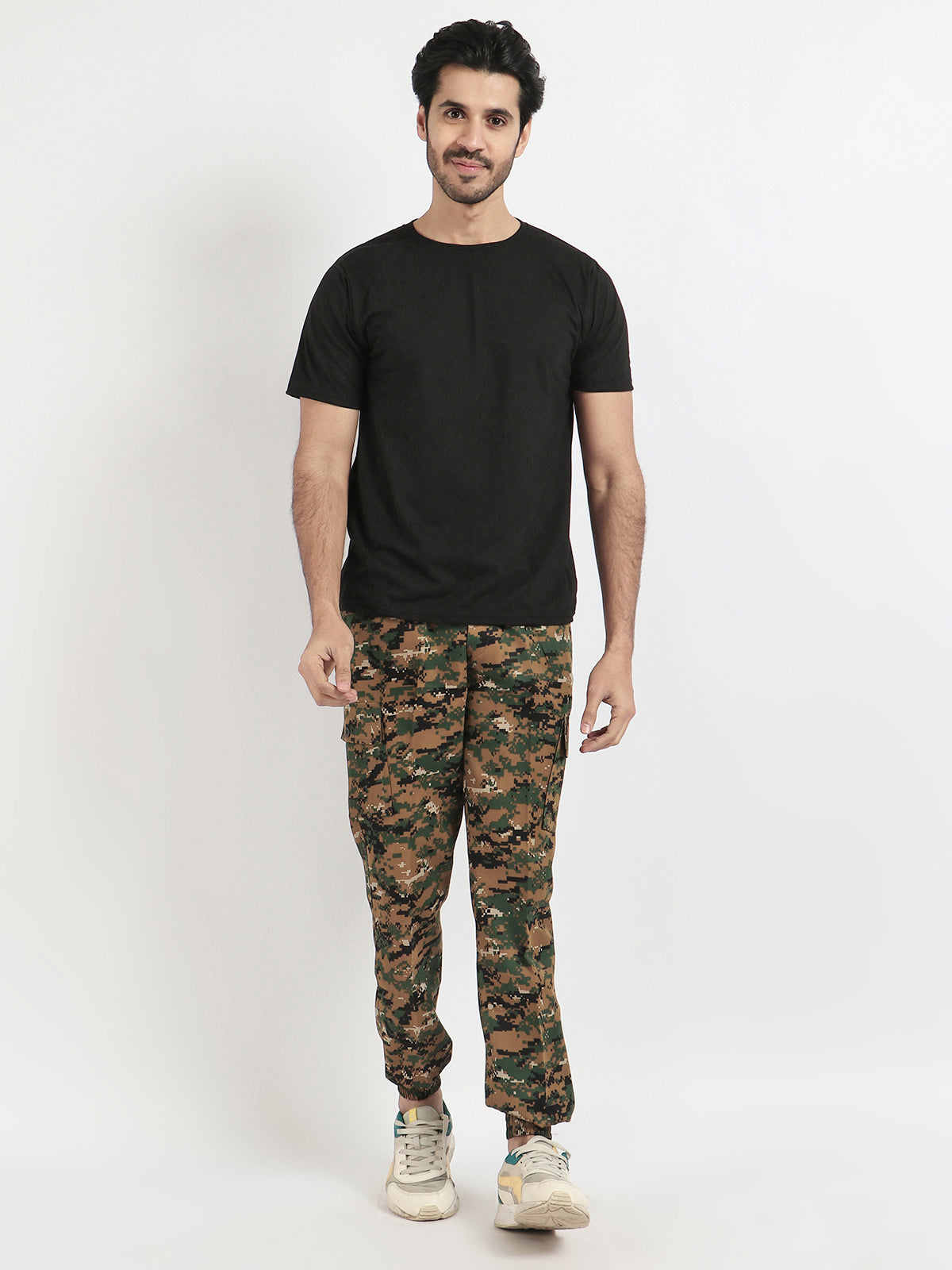 Present For Men Cotton Brown Multi Stylish Camouflage Pants for Every Adventure, commonly used in military and outdoor apparel