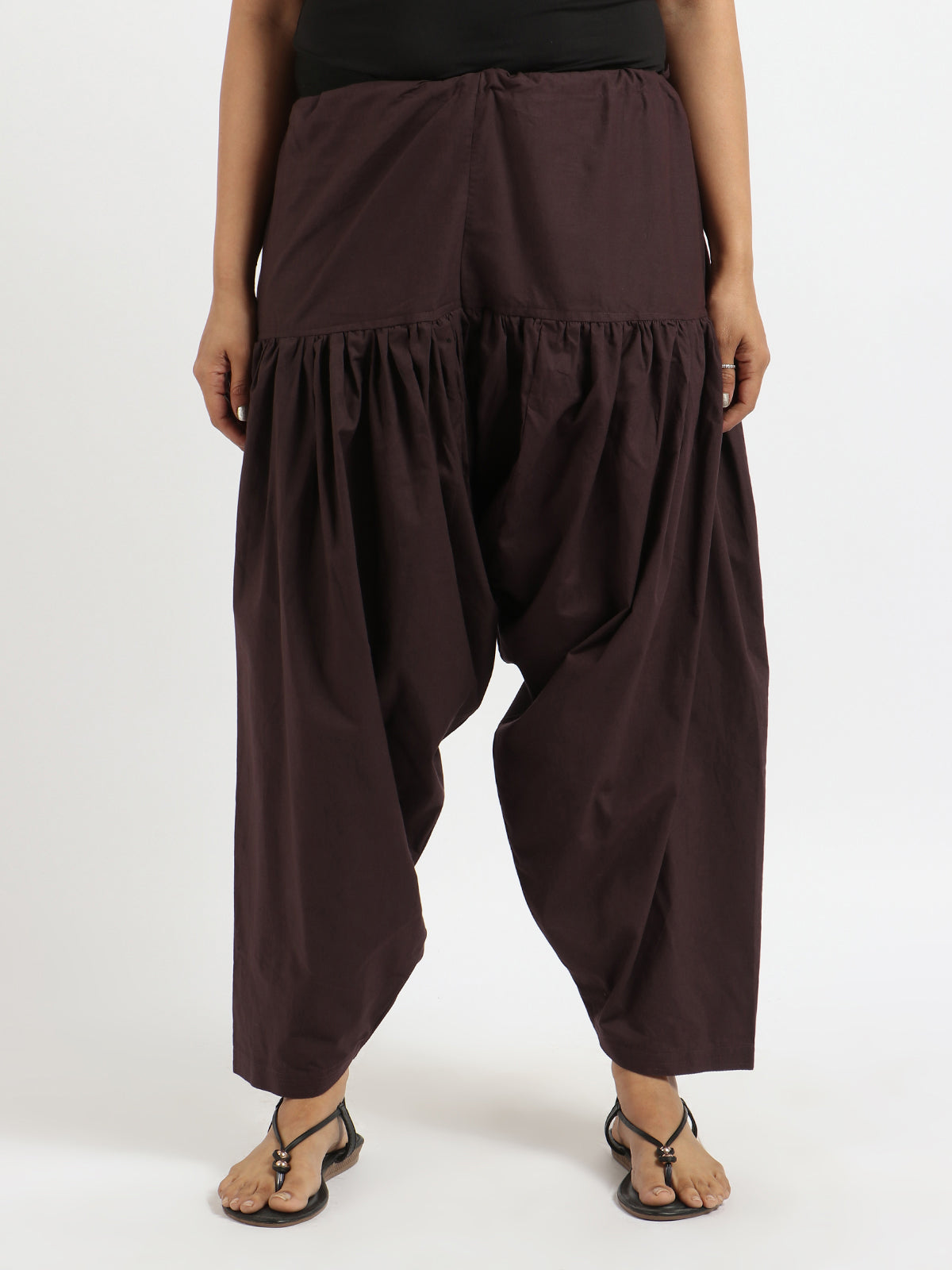 Pure Cotton Brown Patiala Salwar – Breathable & Lightweight