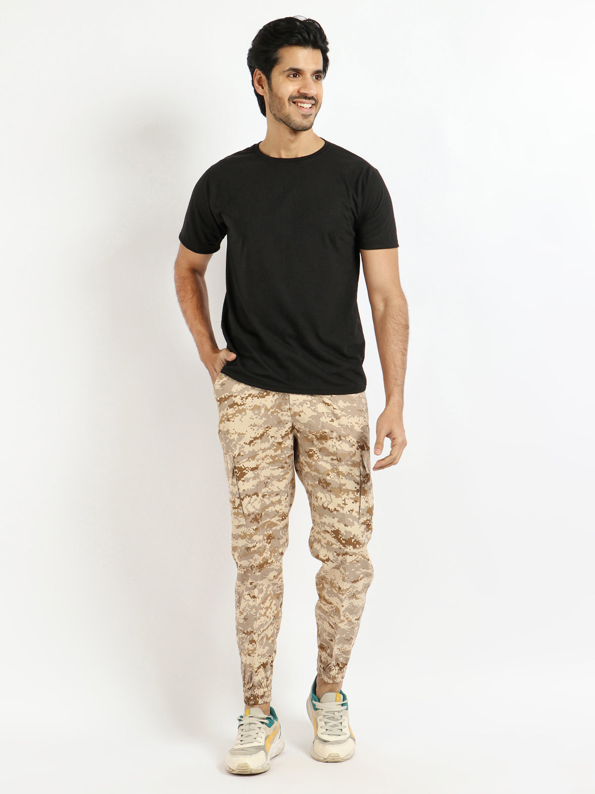 Present For Men Khaki Cotton Stylish Camouflage Pants for Every Adventure, commonly used in military and outdoor apparel