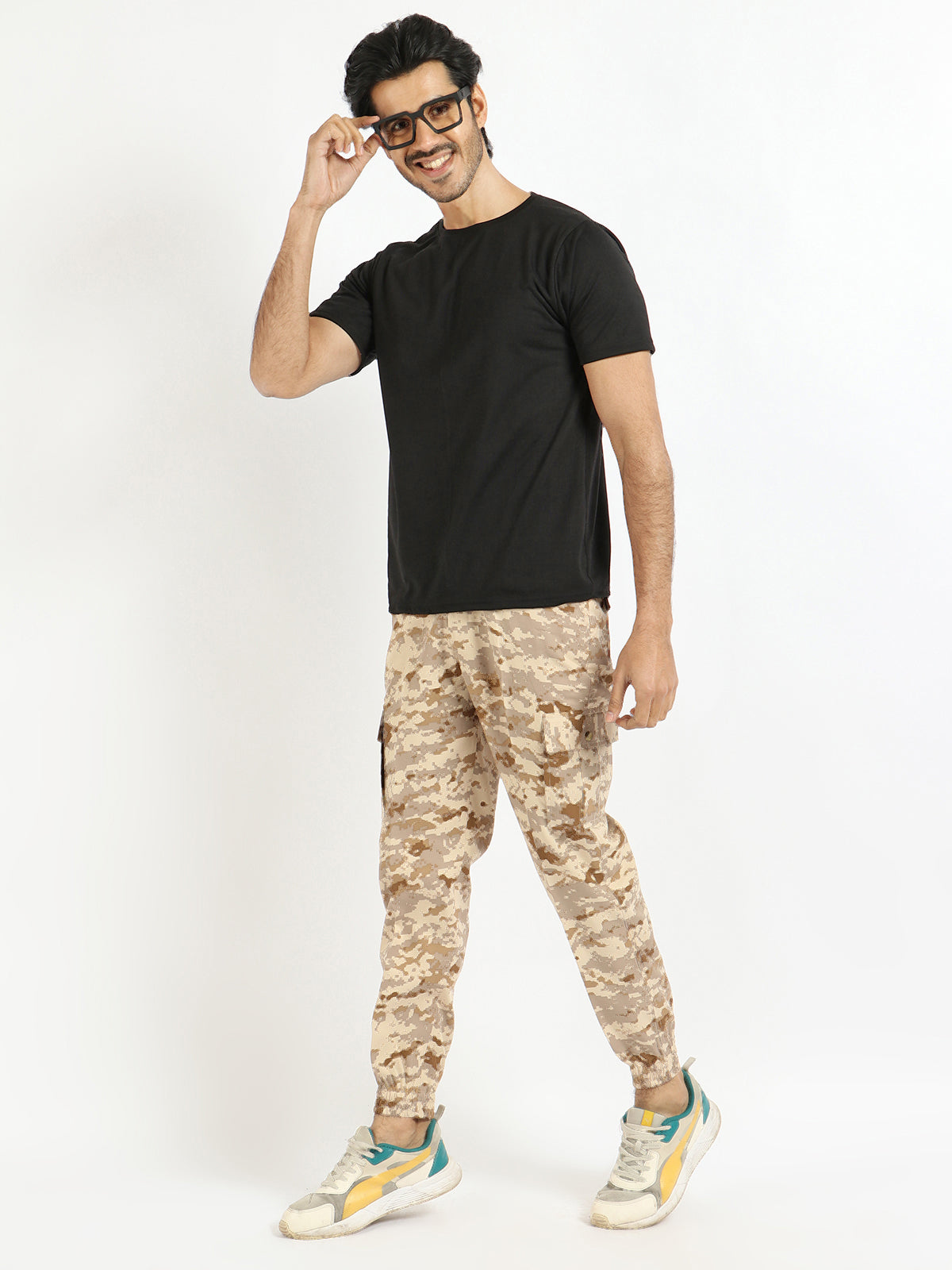 Present For Men Khaki Cotton Stylish Camouflage Pants for Every Adventure, commonly used in military and outdoor apparel