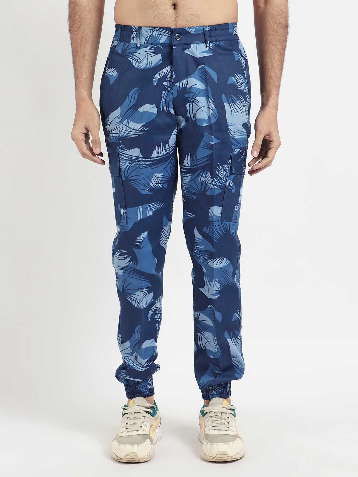 Present For Men Blue Cotton Stylish Camouflage Pants for Every Adventure, commonly used in military and outdoor apparel 38