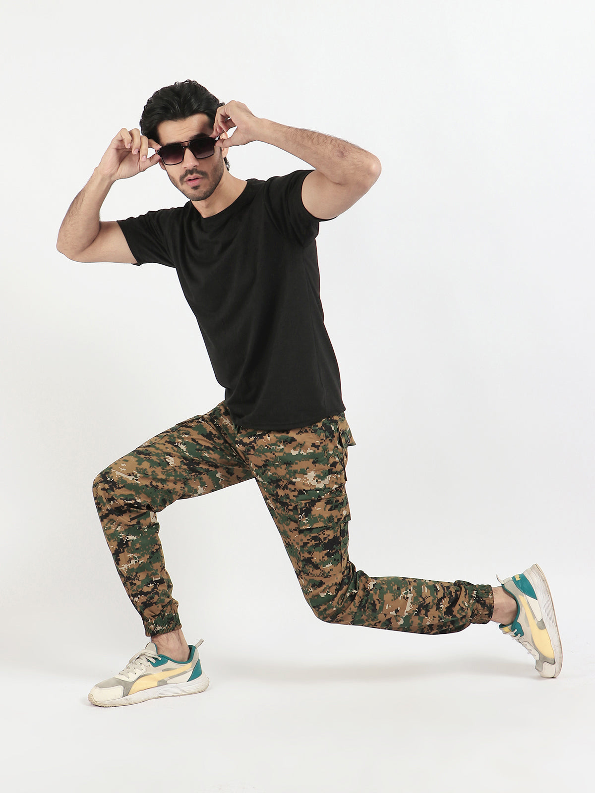 Present For Men Cotton Brown Multi Stylish Camouflage Pants for Every Adventure, commonly used in military and outdoor apparel