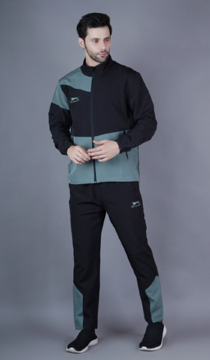 Shiv Naresh Black/Pista Men's Tracksuit