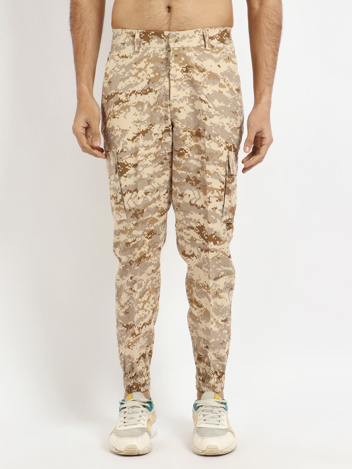 Present For Men Khaki Cotton Stylish Camouflage Pants for Every Adventure, commonly used in military and outdoor apparel 38