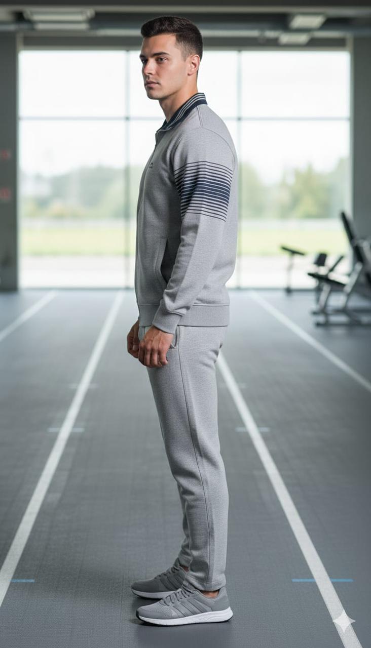 Shiv Naresh Men’s Winter Woollen Tracksuit | Premium Fleece-Lined Full-Zip Sports Jacket & Joggers | Warm Gym & Outdoor Activewear