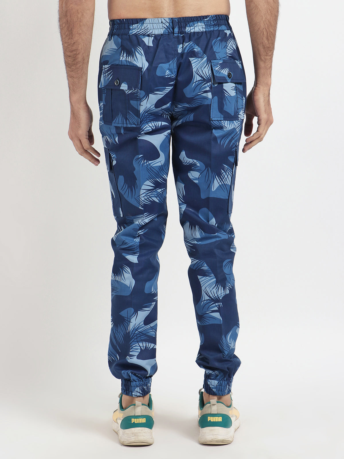 Present For Men Blue Cotton Stylish Camouflage Pants for Every Adventure, commonly used in military and outdoor apparel