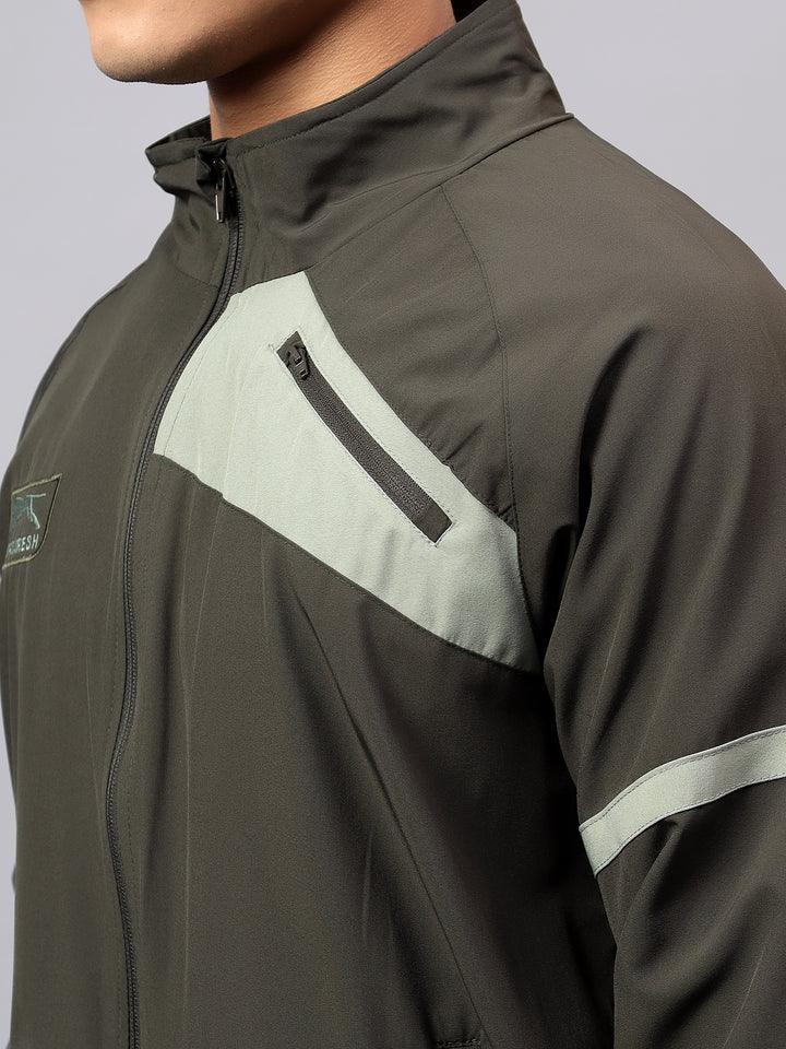 Shiv Naresh Men's Tracksuit|109M NS Spandex |D.GREY PISTA |
