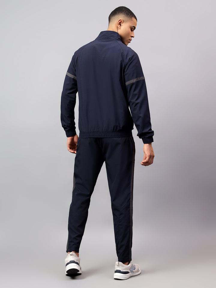 Shiv Naresh Men's Tracksuit|109M_NS Spandex |Navy D.Grey|