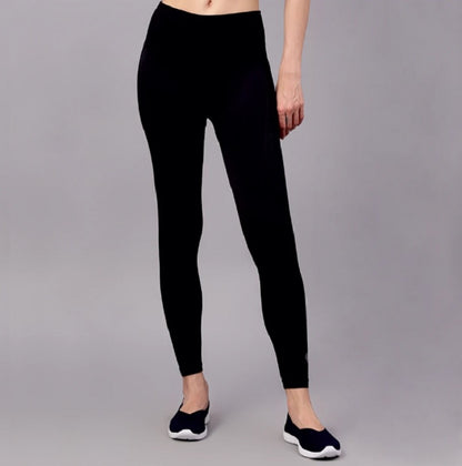 Shiv Naresh Black Women's Seamless Gym Leggings