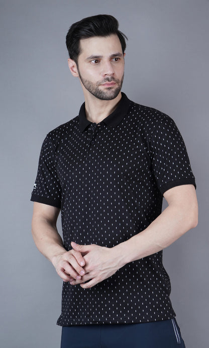 T Shirt Flat Collor Black