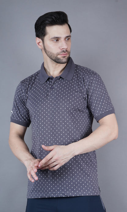 T Shirt Flat Collor Grey