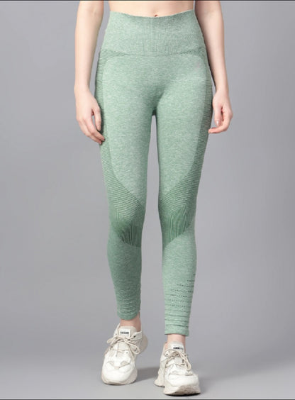 Shiv Naresh Green Women's Power Stretch Leggings