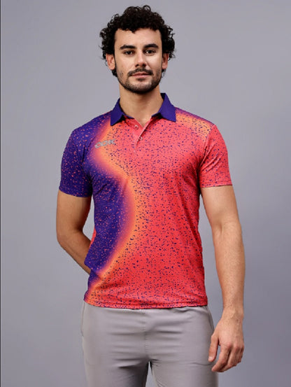 Shiv Nraesh Red/Royal T Shirt Ultra Boost-Smart Fit