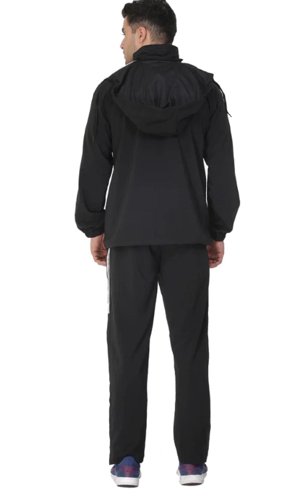 Shiv Naresh TRACKSUIT 478A T.Z WITH INER MESH (NET) BK/WT