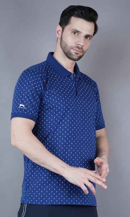 T Shirt Flat Collor Blue