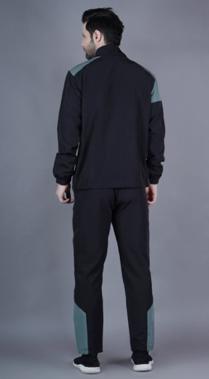 Shiv Naresh Black/Pista Men's Tracksuit