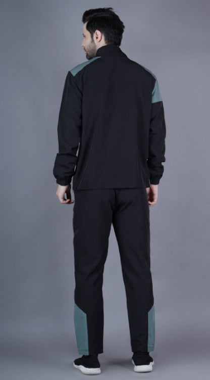 Shiv Naresh Black/Pista Men's Tracksuit