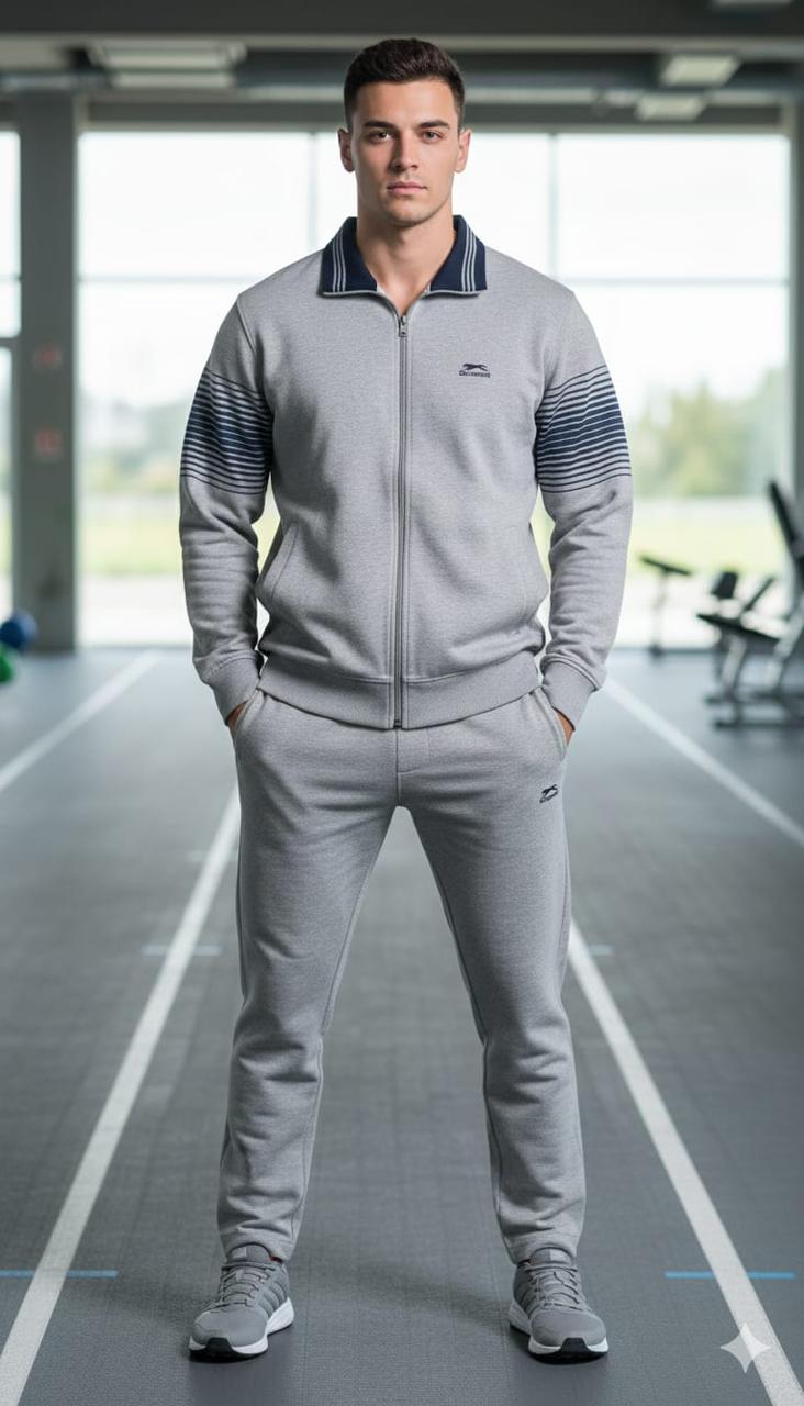 Shiv Naresh Men’s Winter Woollen Tracksuit | Premium Fleece-Lined Full-Zip Sports Jacket & Joggers | Warm Gym & Outdoor Activewear