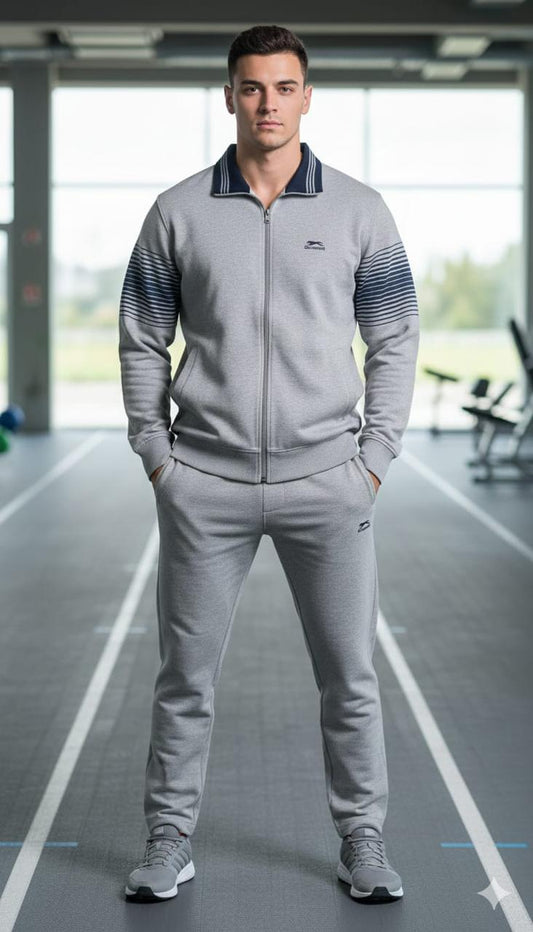 Shiv Naresh Men’s Winter Woollen Tracksuit | Premium Fleece-Lined Full-Zip Sports Jacket & Joggers | Warm Gym & Outdoor Activewear